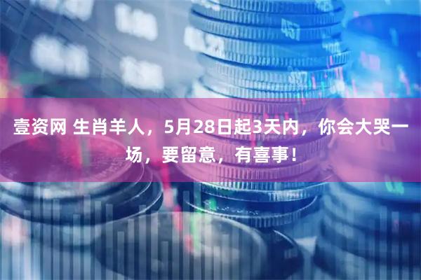 壹资网 生肖羊人，5月28日起3天内，你会大哭一场，要留意，有喜事！